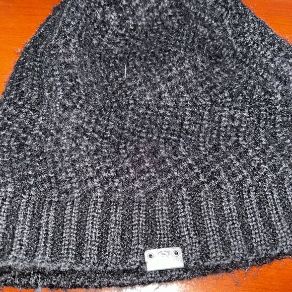 Unisex black knit Oakley slouch beanie - Picture 2 of 3